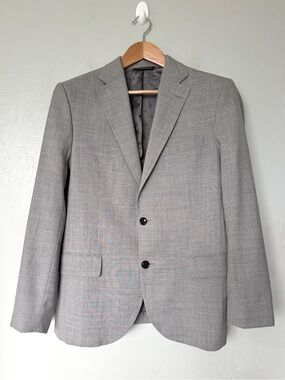 Ted Baker Ralph CT Gray Wool Two-Button Tailored Blazer Size 42R
